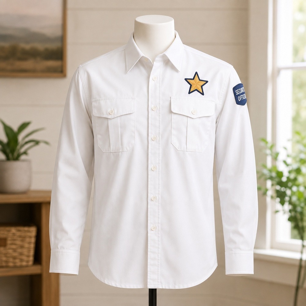 Urban Patrol Security Uniform Shirt Mens 16-16.5 White Long Sleeve Cop Agency